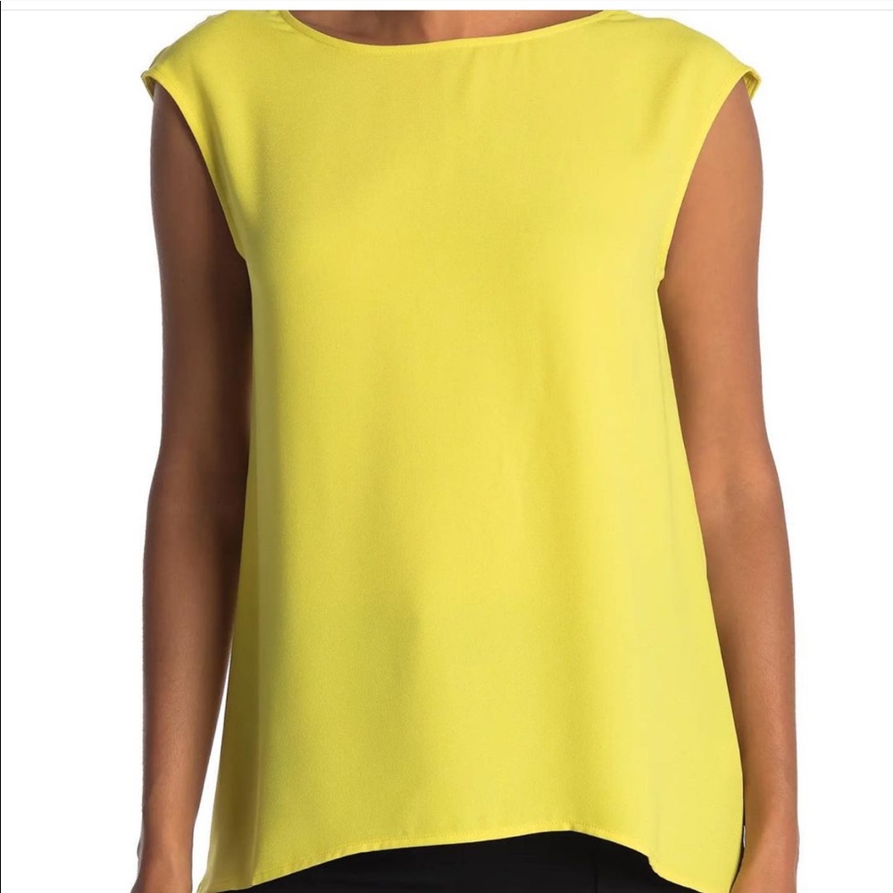 HALOGEN “V-back” Woven Top